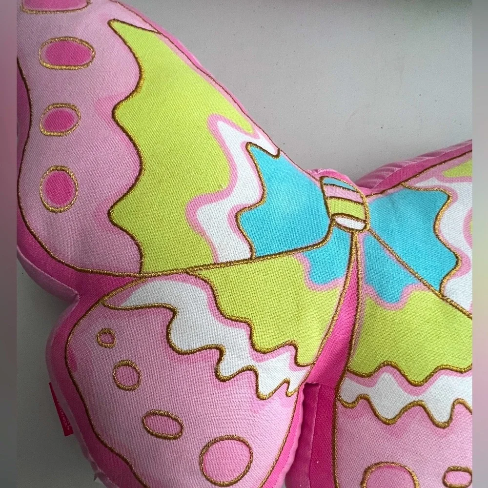 🩷🩵💚🧡🦋SWELL By CYNTHIA ROWLEY Striped Neck Roll Accent Pillow🩷 - Picture 5 of 5